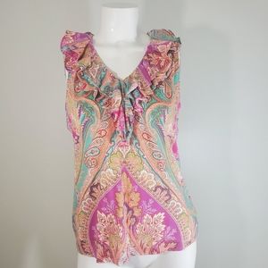 Ralph Lauren Paisley Top [size Medium]